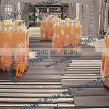 lane-dividing line for beverage conveyor system