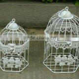 Hexagon Vintage Metal Decorative Bird Cages thumbnail-1