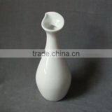 Japanese Mini Ceramic Paiting Vase Colored White Stoneware Bud Vase thumbnail-2