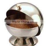 Stainless Steel Spice Jar Condiment Server Sugar Bowl With Rolltop Lid thumbnail-4