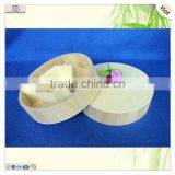 Натуральный деревянный круглый поднос из необработной тульпы с несколькими отделениями thumbnail-4