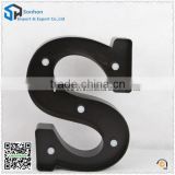 PP Hotel Letters Plastic LED Lighted / Letter" S" Decoration Lamp With 2AA Battery