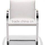 Brno Style Leather Armchair Stainless Steel Chair thumbnail-3
