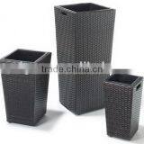 Rattan Garden Furniture Square Plant Pots Outdoor Planters thumbnail-1