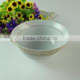 Gold Line Decal Porcelain Rice Bowl Noodle Bowl for Home Use thumbnail-2