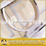 European Style White Marble Top Console Table thumbnail-5