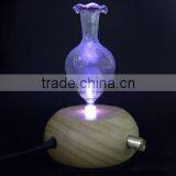 Elegant Wooden and Glass LED Aroma Diffuser Nebulization Essential Oil Diffuser thumbnail-1