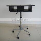 Adjustable Rolling Portable Mobile Computer Notebook Desk Stand Laptop Table thumbnail-4