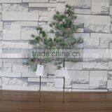 Plastic Podocarpus Pine Tree Branch Flocked thumbnail-1