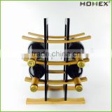 Bamboo Sleek and Chic Looking Wine Rack Homex BSCI/Factory