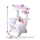 Practical Cell Phone Display Table Magazine Table Wood Sofa Side Magazine Rack thumbnail-3