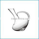 Clear Hand Blown Wine Glass Decanter With Handle thumbnail-1