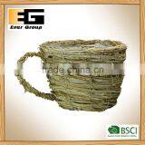 Nature Rattan Cup Shape Garden Plant With Wicker Planter Boxes thumbnail-4