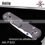 9cr14 Blade Titanimum Handle Combination Camping Knife thumbnail-2
