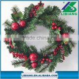 Multicategory and Colorful Round Pinecone Christmas Flower Wreath for Door