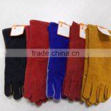 DDSAFETY 2017 Red Cow Split Leather Working Gloves With One Piece Back thumbnail-5