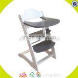 Cheap Price Baby High Chair Restaurant Infant Feeding Antique Wood Baby High Chair W08F019 thumbnail-6