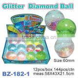 Novelty 55mm TPU Water Glitter Bouncing Ball