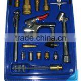 Pneumati18PC Air Tool Quick Connect Brass Air Compressor Hose Accessories Tool Set With Quick Coupler, Blower, Tire Gauge&More thumbnail-2