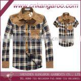 Newest Men's Plaid Long Sleeves Slim Cut Casual Shirt thumbnail-1