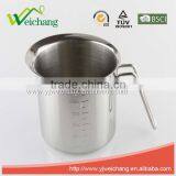 WCJ520 Top Rated New Design Kitchen Measuring Cup, Stainless Steel Milk Cup Silver 18/8 thumbnail-2