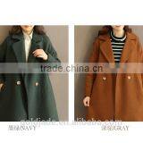 2016 Customized Manufacture Fashionable Winter Thick Long Style Woolen Ladies Long Overcoats thumbnail-5
