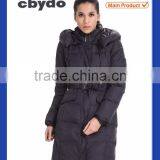 2016 Popular Style Hooded Good Quality Women Long Line Down Jacket thumbnail-1