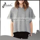 Wholesale Women's Solid Color T-shirt Hoodie With Hood thumbnail-1