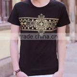 Manufactory Custom Logo Print T Shirt, 100% Coton Fabric,160gsm, Foil Printing thumbnail-3