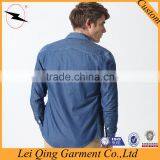 Blue Fashion Men Colored Denim Shirts thumbnail-2