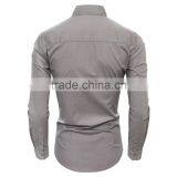 2017 Fashion 100%cotton Long Sleeve Stand Collar Custom Men Oxford Shirt thumbnail-6