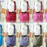 Large Cotton Shoulder Bag Hippie Boho Sling Crossbody thumbnail-1