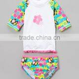 New Fashion Girl Sportswear With Green Hula Monkey Girl Rashguard Set Child Clothes G-NP-TR905-301 thumbnail-1