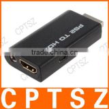 PS2 Male to HDMI Female Converter Adapter - Black