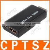 PS2 Male to HDMI Female Converter Adapter - Black thumbnail-1