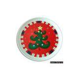 Sell Round Serving Tray With Xmas Logo thumbnail-1