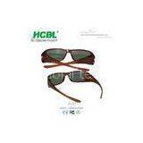 Stylish Large Hard Frame Linear Polarized 3D Glasses for HD 3d TV / Cinema thumbnail-1