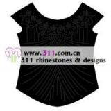 311-allover-hot-fix Heat Transfer Rhinestone Motif Design 3