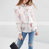 Latest Fashion Blouse Design Fashion Cutting Modern Style Chiffon Blouse thumbnail-2