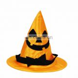 MCH-1143 Party funny wholesale adult yellow imprint witch Hat for Halloween