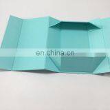 Luxury Cardboard Box Folding Gift With Green Ribbon With Magnet Close thumbnail-4