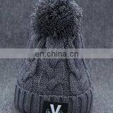Custom Wholesale Winter Beanie Cap With Woven Tags thumbnail-4