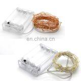 Led String Light Silver/ Copper Wire 3AA Battery Christmas Light For Holiday Decoration thumbnail-2