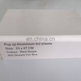 Home Wrapping Household Aluminum Foil Good Garde Kitchen Used Pop up Foil Paper Sheet thumbnail-6