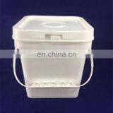 Transparent Plastic Square Bucket Food Grade With Handle and Lid thumbnail-3