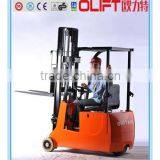 Counter Balanced Mini Three Wheels Electric Forklift Truck thumbnail-1