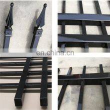Best Quality Solid Black Metal Pipe Fence, Iron / Steel Pipe Fence Panel for Sale thumbnail-4