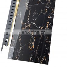 Black and golden color glossy glazed marble porcelain tiles flooring and wall tiles