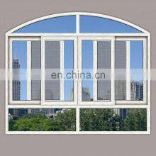High Quality Aluminium Profile Double Glass Sliding Arch Window thumbnail-4