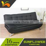 Modern Home Furniture Fabric Double Cushions Sofa Cum Bed Designs thumbnail-2